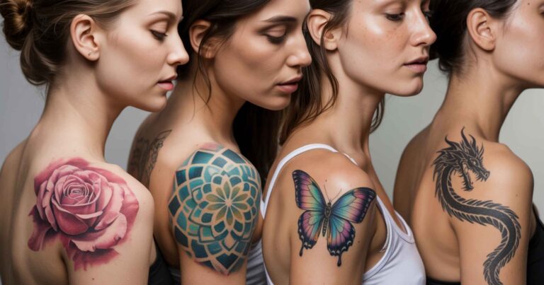 108 Cute Yet Charming Shoulder Tattoo Designs That Empower Women!