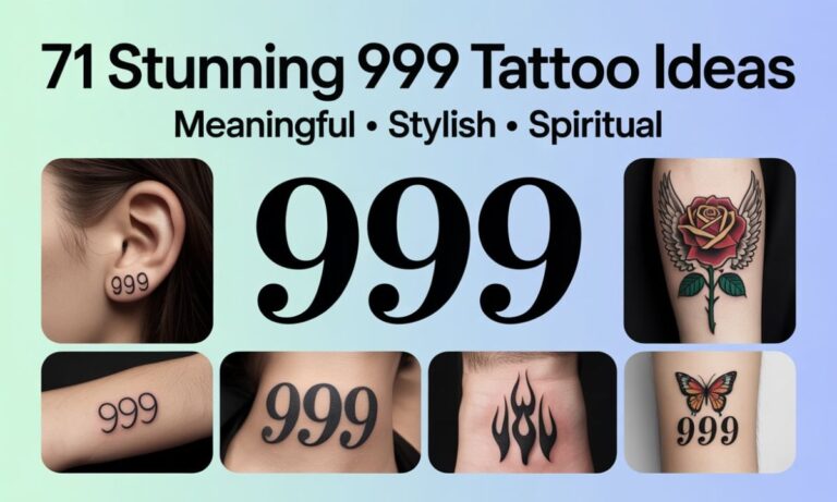 71 Astonishing 999 Tattoo Ideas That Are Both Meaningful And Stylish