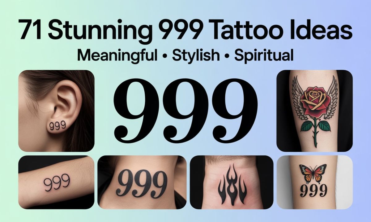 71 Astonishing 999 Tattoo Ideas That Are Both Meaningful And Stylish