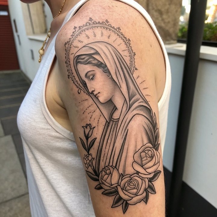 92 Sensational Virgin Mary Tattoo Designs And Discover Their Meanings! 92 Sensational Virgin Mary Tattoo Designs And Discover Their Meanings!