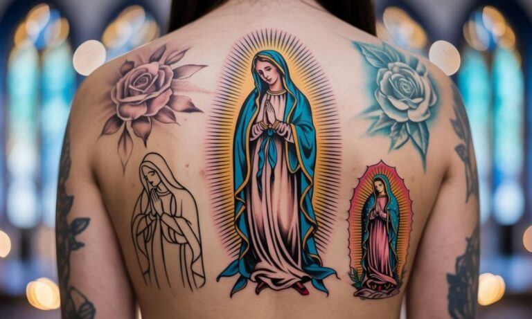 92 Sensational Virgin Mary Tattoo Designs And Discover Their Meanings!