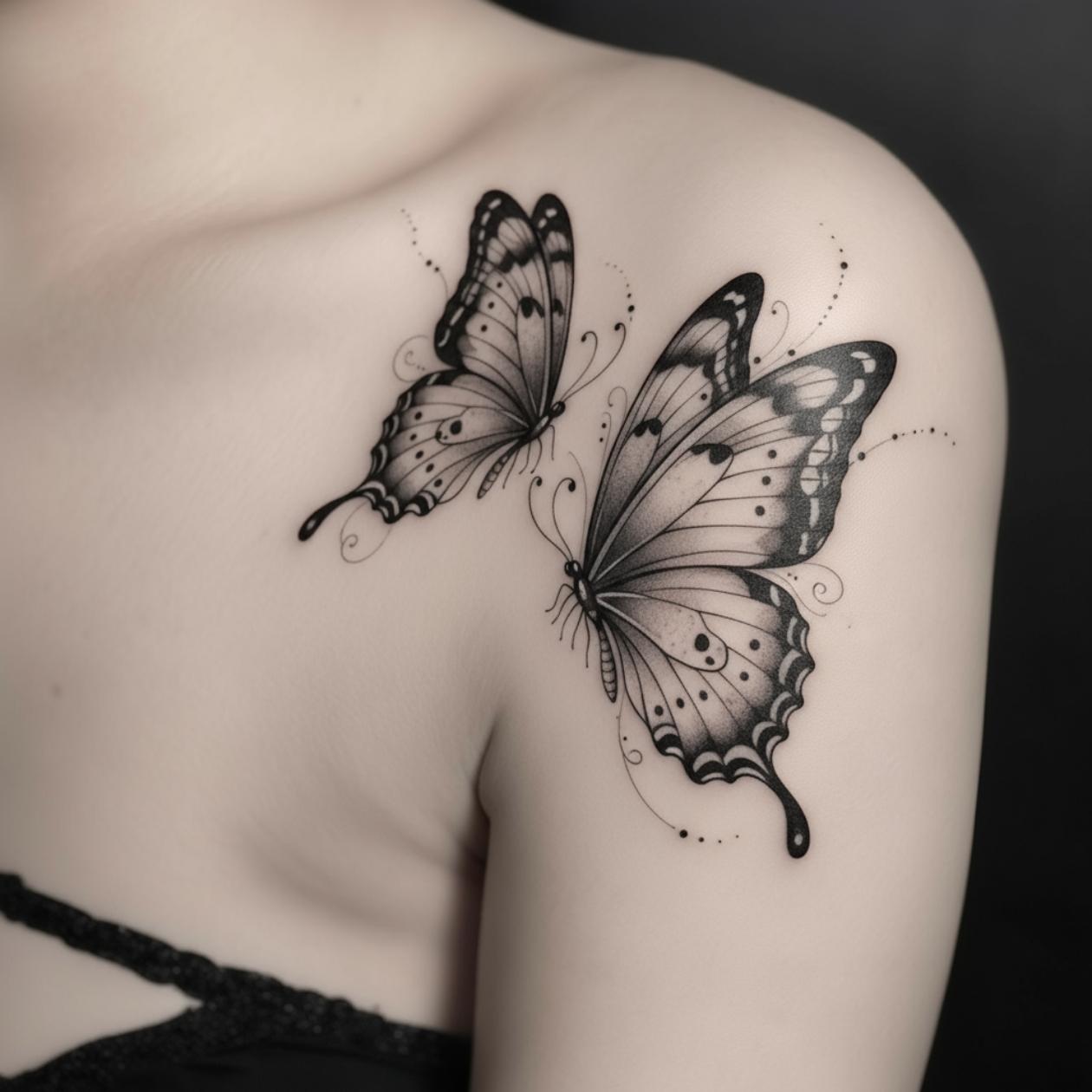 Butterfly Shoulder Tattoo Butterfly Shoulder Tattoo