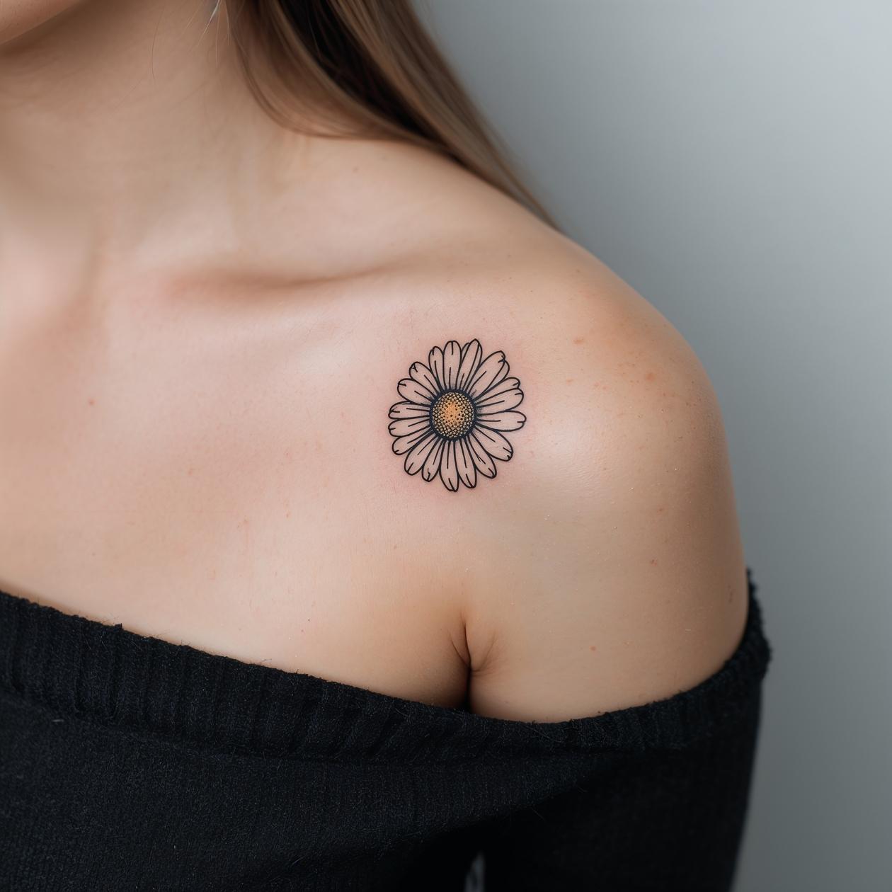 Daisy Shoulder Tattoo Daisy Shoulder Tattoo