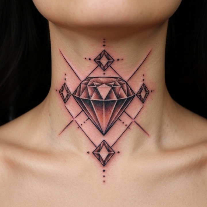 Diamond Neck Tattoo Diamond Neck Tattoo