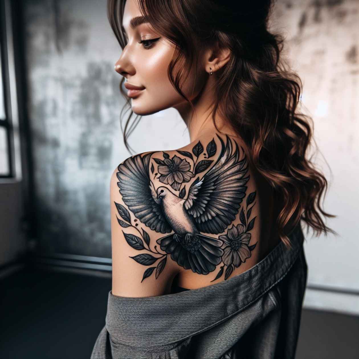 Dove Shoulder Tattoo Dove Shoulder Tattoo