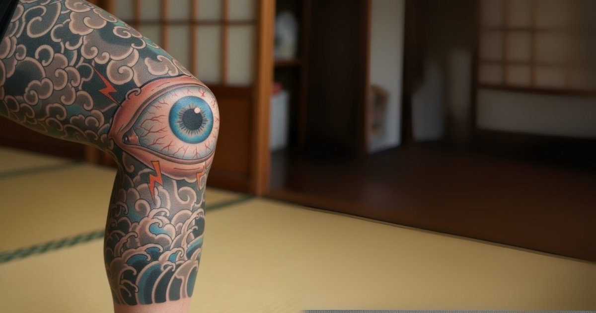 Eyeball Knee Tattoo Eyeball Knee Tattoo