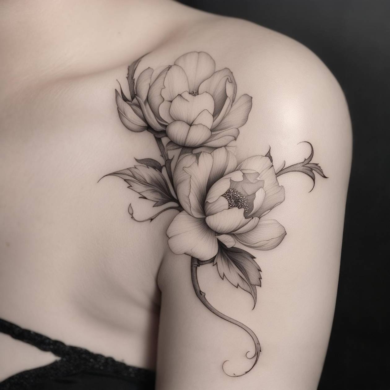 Flower Shoulder Tattoo Flower Shoulder Tattoo