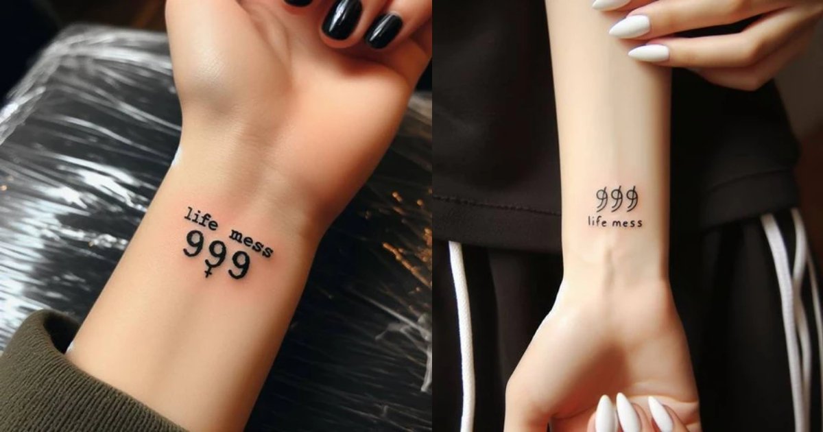 Grip Or Let Go Inspiring 999 Finger Tattoo (1) Grip Or Let Go Inspiring 999 Finger Tattoo (1)