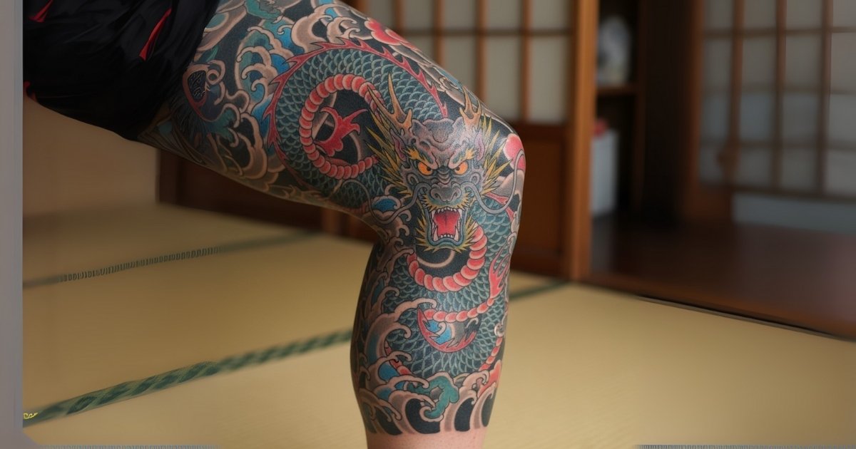 Japanese Knee Tattoo Japanese Knee Tattoo