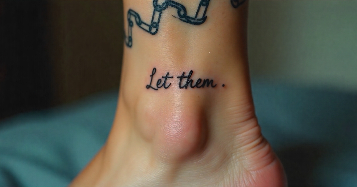 Let Them Ankle Tattoo
