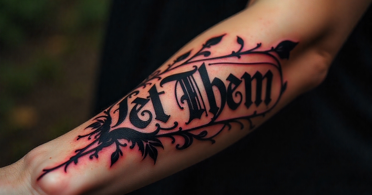Let Them Gothic Tattoo