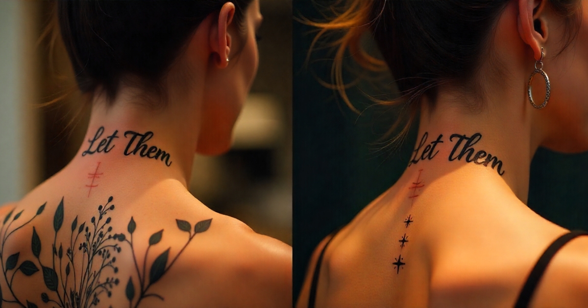Let Them Neck Tattoo