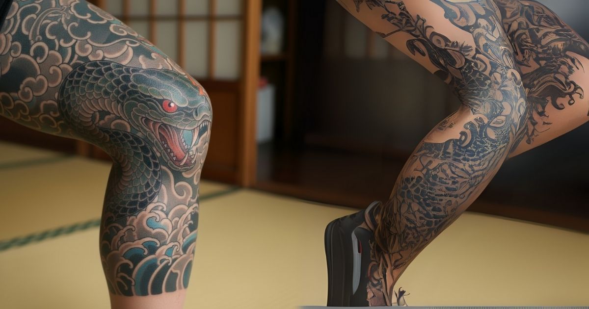 Snake Knee Tattoo Snake Knee Tattoo