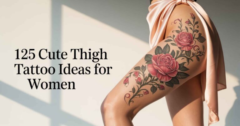 125 Cute Thigh Tattoo Ideas For Women To Cause A Frenzy