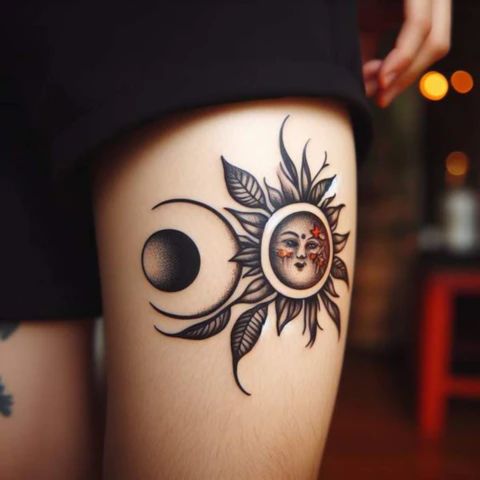 Big Thigh Tattoo