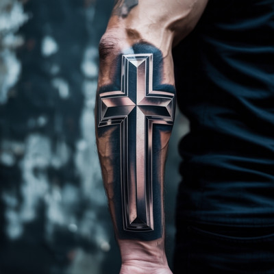 Chrome Cross Tattoo Chrome Cross Tattoo