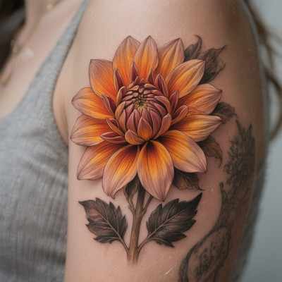 Dahlia Tattoo Small Dahlia Tattoo Small