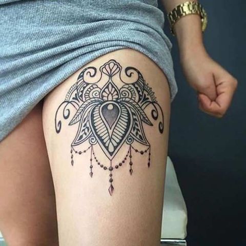 Female Thigh Tattoo Ideas