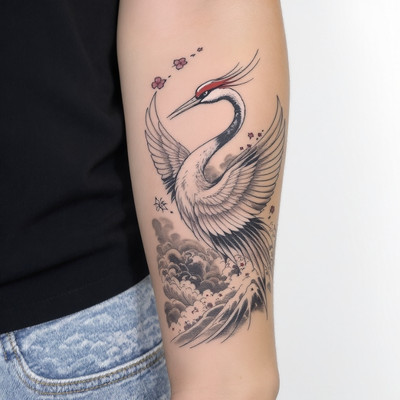 Japanese Crane Tattoo Meaning Love Japanese Crane Tattoo Meaning Love
