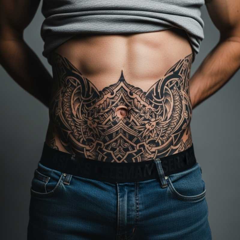 Lower Stomach Tattoo Lower Stomach Tattoo