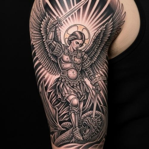 Meaningful Archangel Christian Tattoo Meaningful Archangel Christian Tattoo