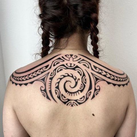 Naked Women Tribal Tattoo