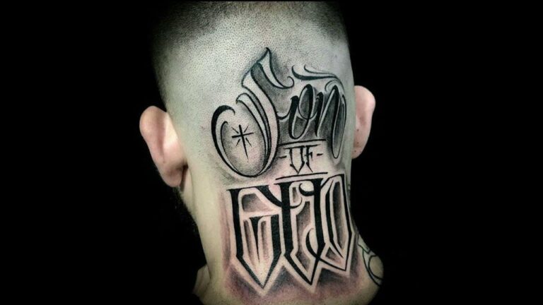Name Neck Tattoos 53 Awesome Designs