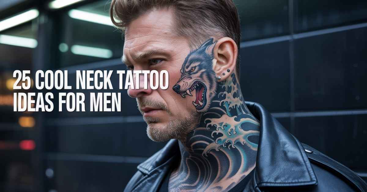 Neck Tattoo Ideas For Men: Discover 25 Cool, Unique Designs