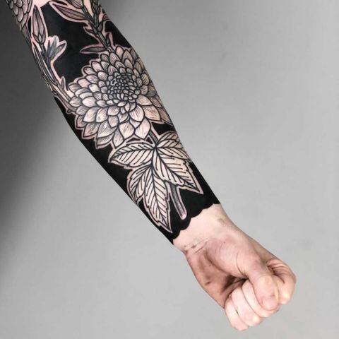 Negative Space Tattoo