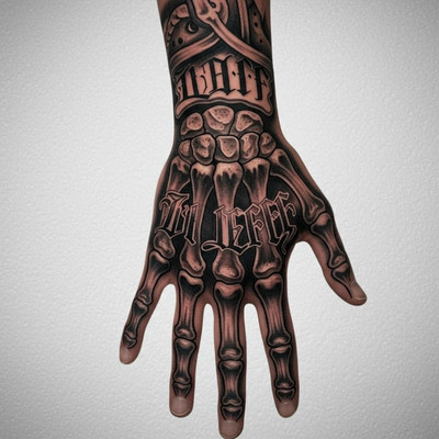 Skeleton Hand Tattoo Lil Jeff Skeleton Hand Tattoo Lil Jeff