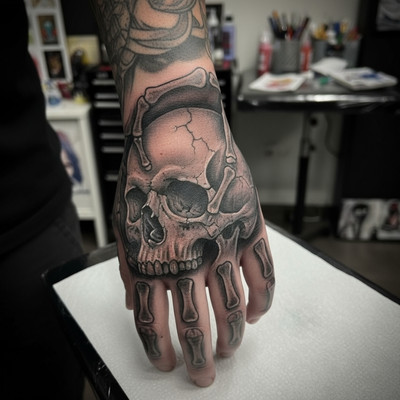 Skull Hand Tattoo Skull Hand Tattoo