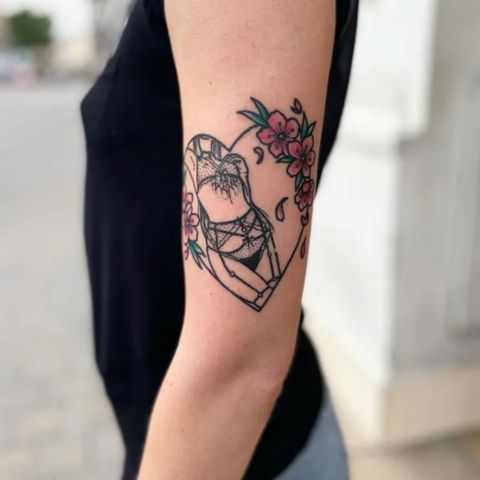 Traditional Naked Women Tattoo
