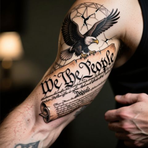 We The People Arm Tattoo