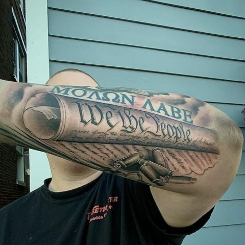 We The People Sleeve Tattoo